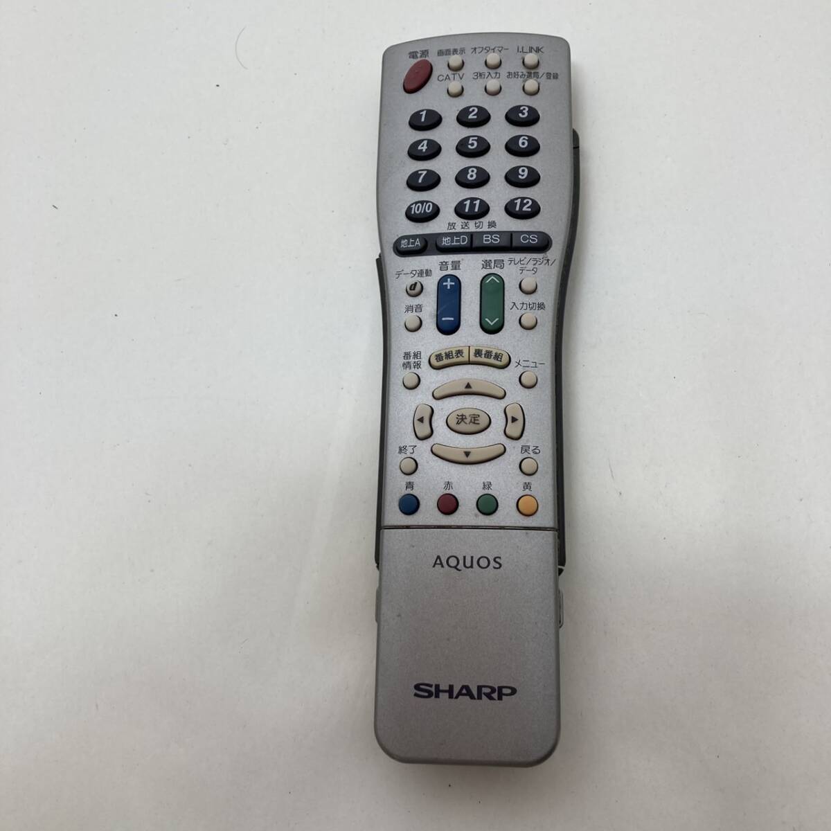 【シャープ 純正 リモコン 16T15】動作保証 即日発送 GA463WJSA テレビ 純正 LC-32BD2 LC-32BD1 LC-26BD2 LC-26BD1 側面滑り止め劣化欠損拍卖