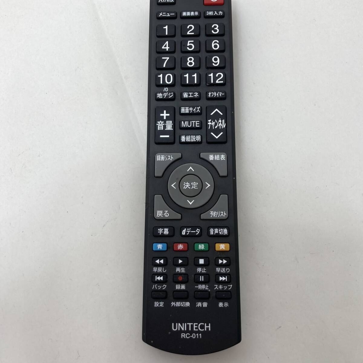 【UNITECH 純正 リモコン 18A09】動作保証 即日発送 RC-011 ユニテク テレビリモコン拍卖