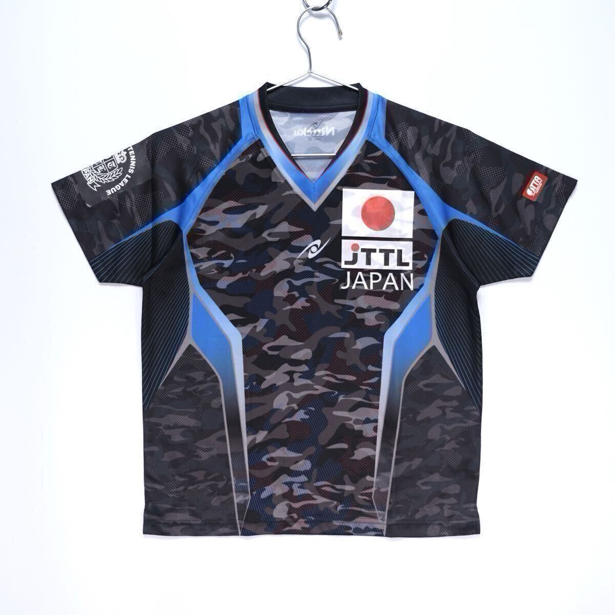 【送料無料】Nittaku(ニッタク)/小道野結選手/スカイカモフラシャツ/ユニフォーム/日本卓球リーグ実業団連盟(JTTL)/SSサイズ拍卖