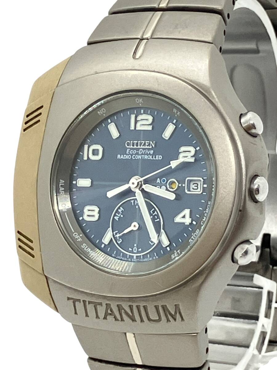 CITIZEN Eco-Drive RADIO CONTROLLED TITANIUM 9417-H22838 シチズン エコドライブ 電波ソーラー チタン メンズ 腕時計 // Y258705拍卖