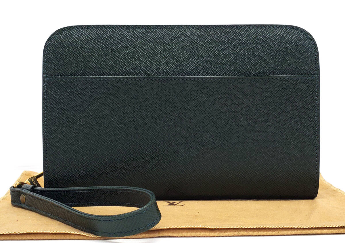 B4854◆未使用【ルイヴィトン】タイガ バイカル セカンドバッグ M30184◆クラッチ エピセア グリーン拍卖