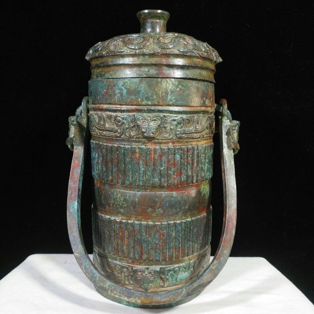 唐物 西周時期 青銅器皿 銅製品 青銅器 極細工 古美術品 時代物 中国古玩 骨董品 D67拍卖