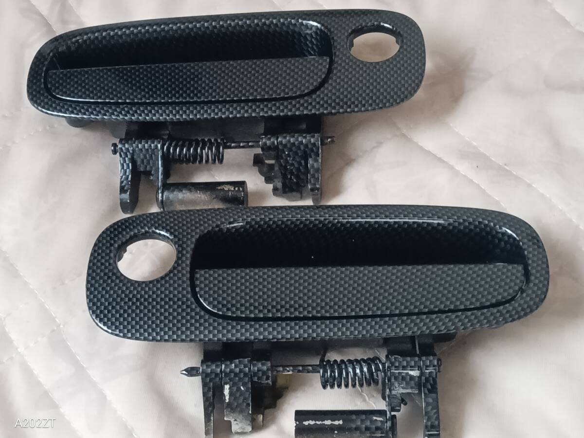 ダイハツ純正 L880K系 コペン用 カーボン調ドアハンドル 69222-12140/69220-12190 中古 拍卖