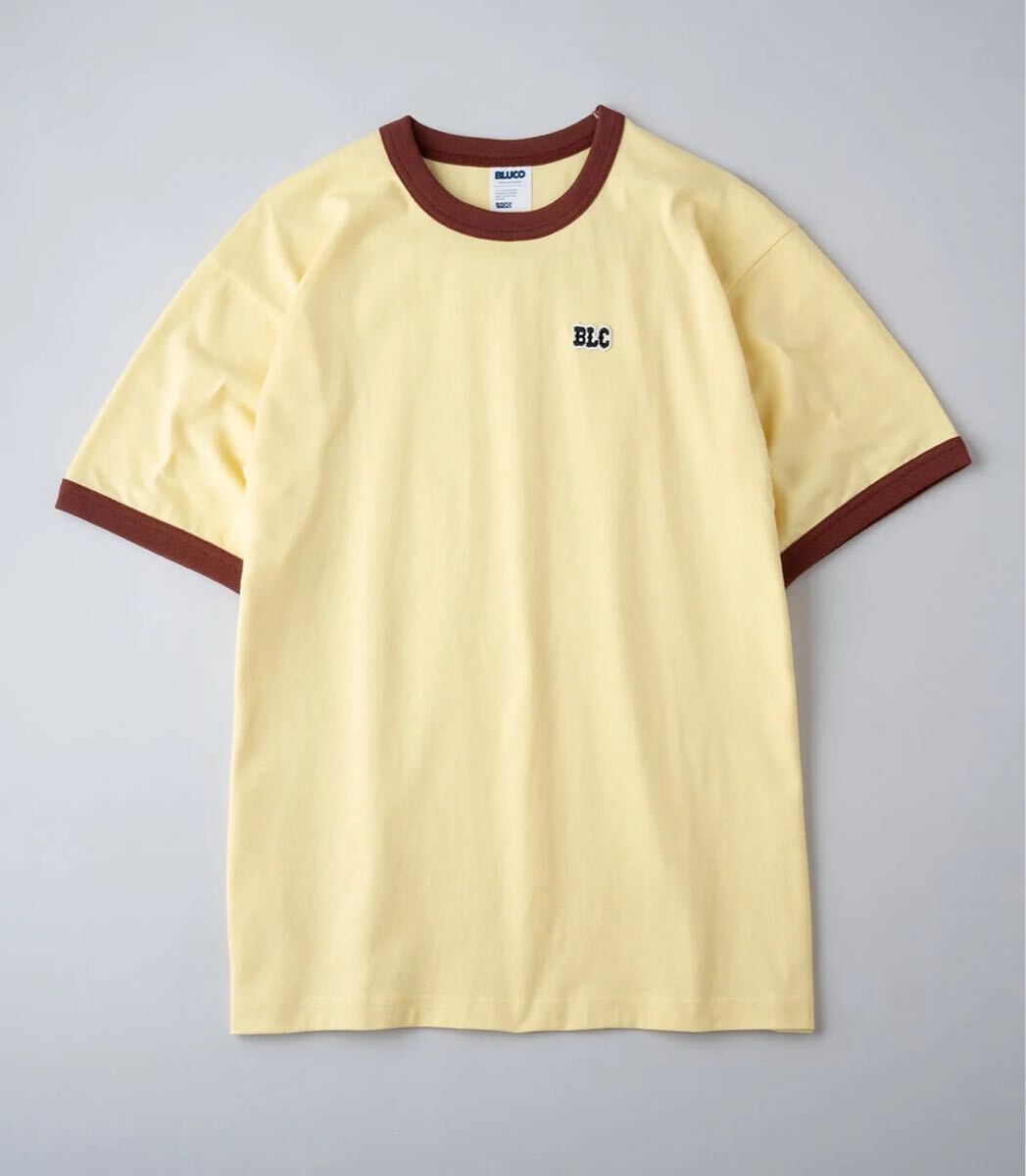 BLUCO/ブルコ ヘビードライコットンリンガーTEE -BLC- バナナ L拍卖