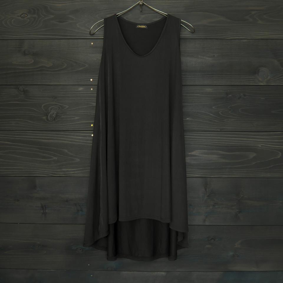 OMIHO レーヨンワンピース ブラック Mサイズ相当拍卖