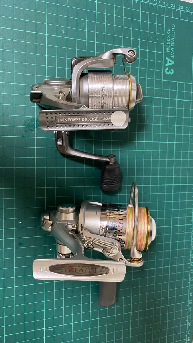 SHIMANO シマノ TWINPOWER 1000SDH ツインパワー シャロースペシャル & ダイワ ルビアス2004 2点セット 中古現状品 管3326拍卖