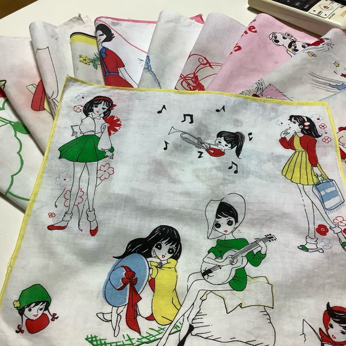 昭和レトロ ハンカチ キャラクター シンデレラ ポパイ TUNE.K 11枚拍卖