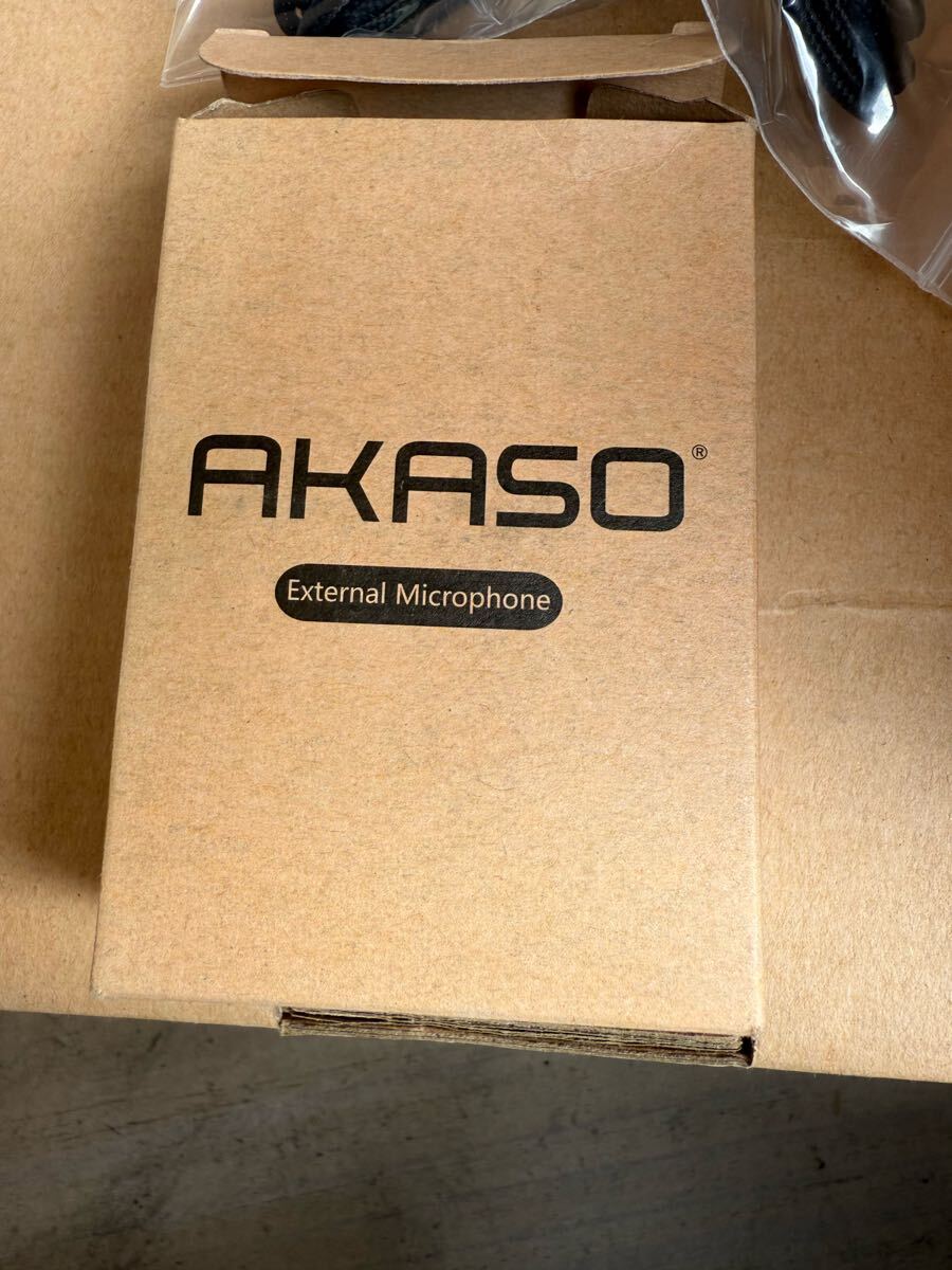アクションカメラ AKASO 外部マイク 未使用クリップ付き外付けマイク ミニUSB拍卖