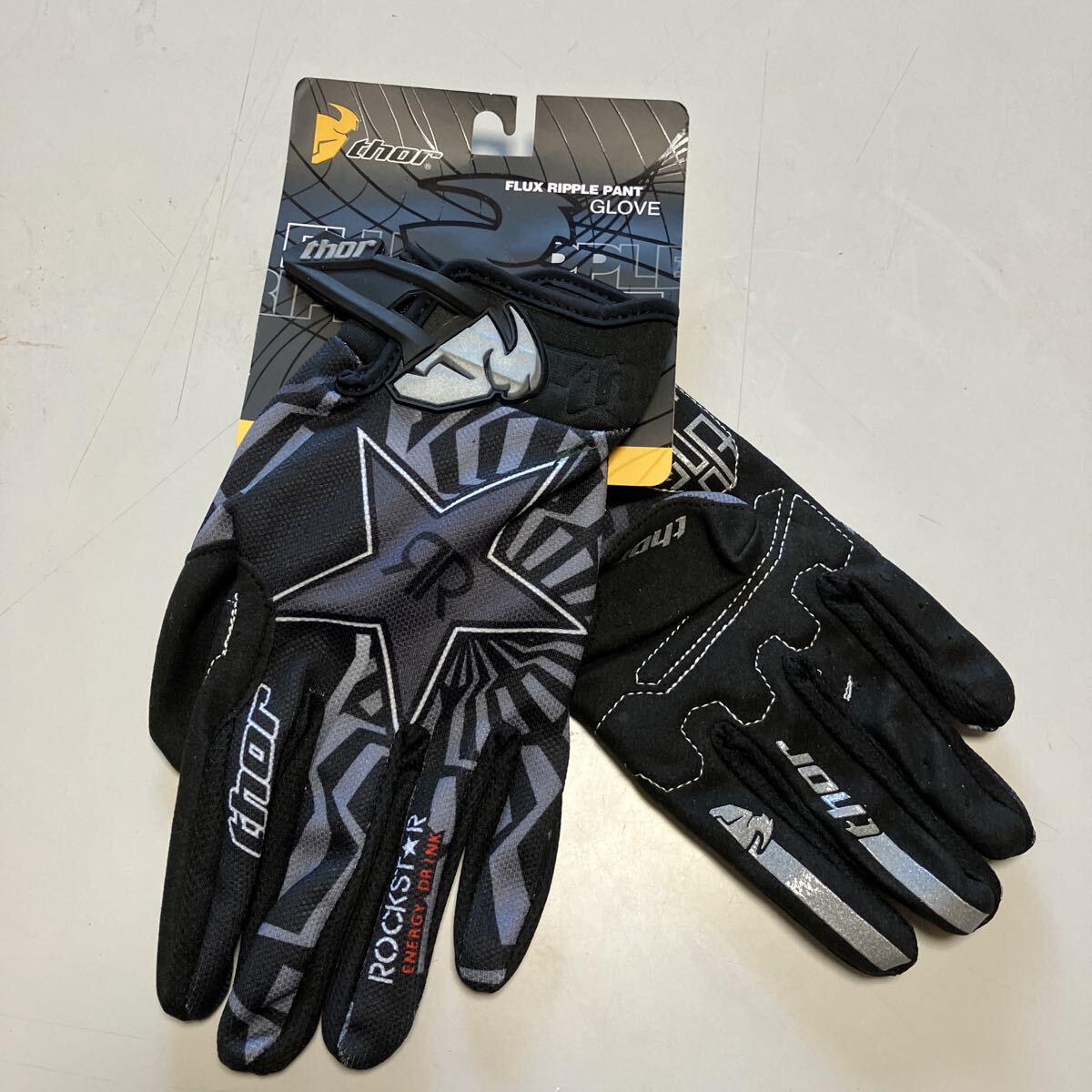 モトクロス オフロード グローブ 黒 Lサイズ RR拍卖