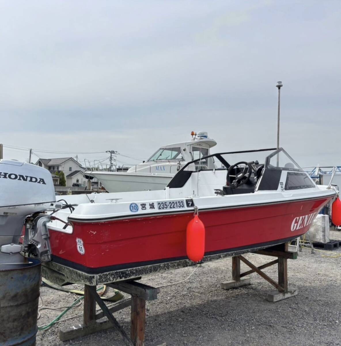 仙1【1スタ】ヤマハ EU6 FR-17 プレジャーモーターボート / 船外機 HONDA BF50 宮城県引限定 有効期間:令和13年3月拍卖