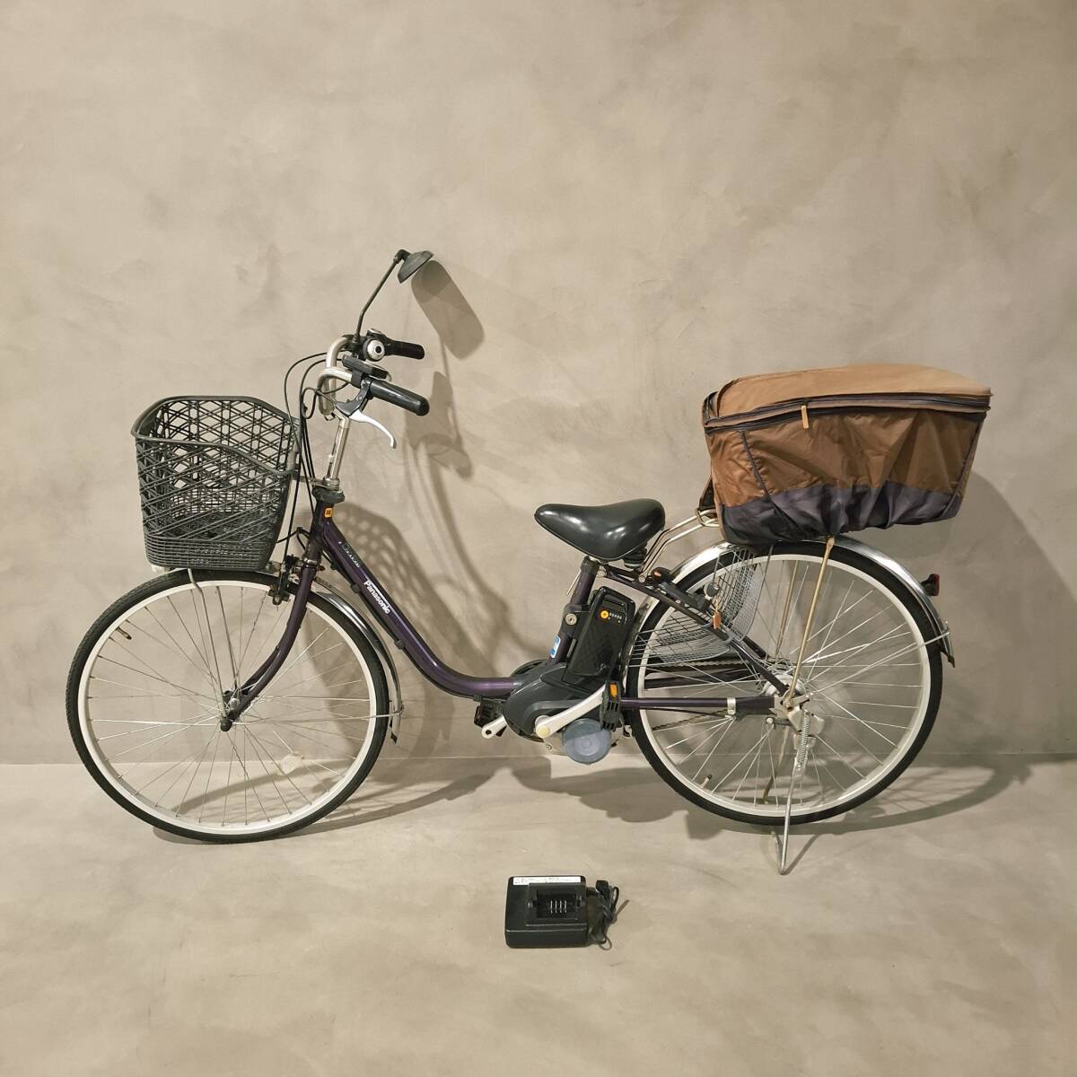 25c/100028-1/YY15000/083-2/自転車 Panasonic パナソニック ViVi ビビ DX ELD63 電動アシスト ミラー付き グラマラスパープル 26インチ拍卖