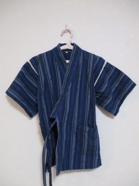 ◆ マザーウエイズ ◆ 綿100 甚平セット 130 紺 (50728)拍卖