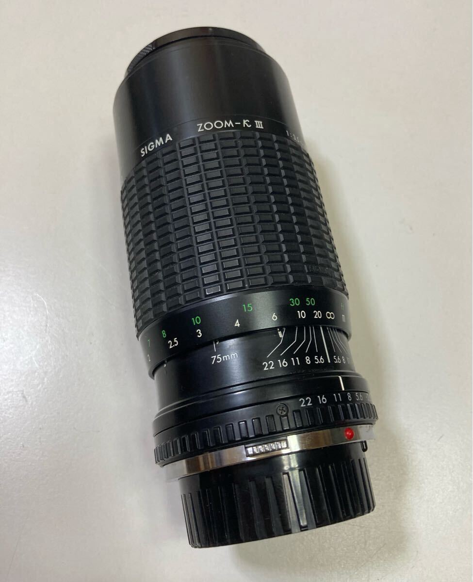 T7-008・SIGMA ZOOM-KIII 望遠レンズ 1:3.5〜4.5・f=75〜210mm拍卖