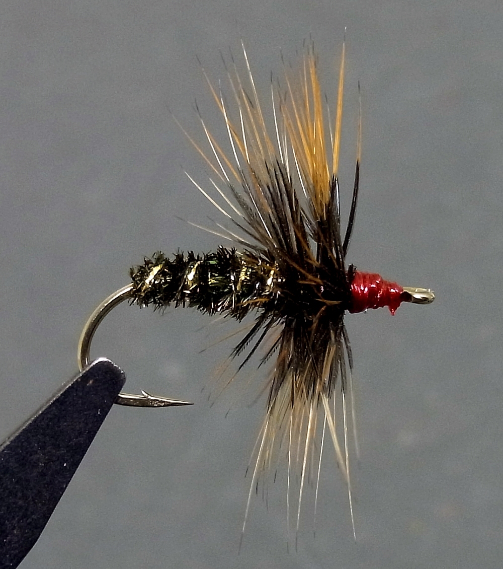 夏向き! テンカラ/フライ #10/12 ピーコック ボディ 10本拍卖