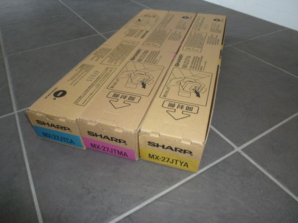 シャープ 複写機MX2300/2700用トナー 4色セット MX27JTBA/CA/MA/YA 未使用 国内純正品 新品 MX-27JTBA/CA/MA/YA拍卖