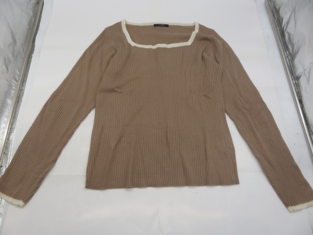 JM350★L'espoir レスポワール ニット トップス レディース 長袖 古着 Lサイズ拍卖