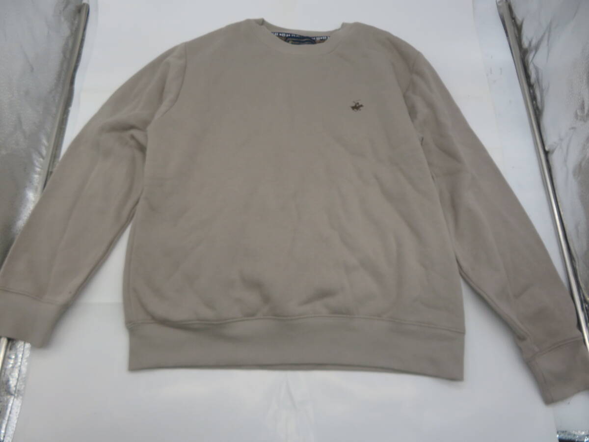 JM340★BEVERLY HILS POLO CLUB トレーナー ブラウン 長袖 Mサイズ 古着拍卖