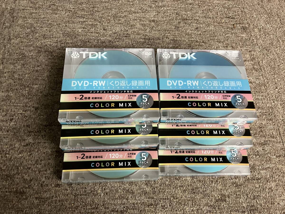 ★新品.未開封★TDK◆DVD-RW◆120分/くり返し録画用/インクジェットプリント対応/CPR★5Px6(30枚)セット拍卖