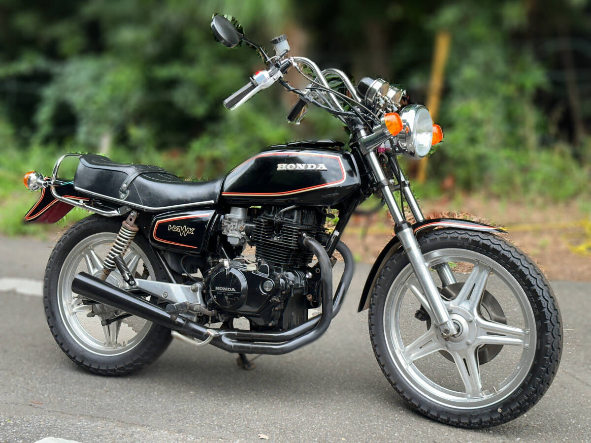 ホーク CB250T CB400T 角タンク カスタム 6速 エンジン実働 車体 セミレストア 新品多数 【CB250N CB400N GS CBX CBR GSX ゴキ ザリ拍卖