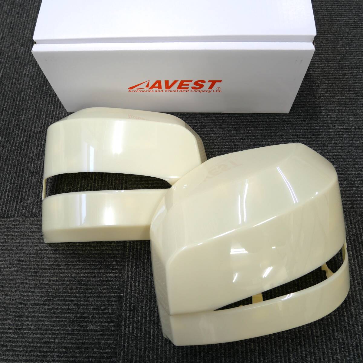 「補修部品」AVEST 6型 7型 8型 ハイエース200系 スーパーGL用 LEDドアミラー専用のカバー左右 未塗装 未使用 アベスト 匿名配送 送料無料拍卖