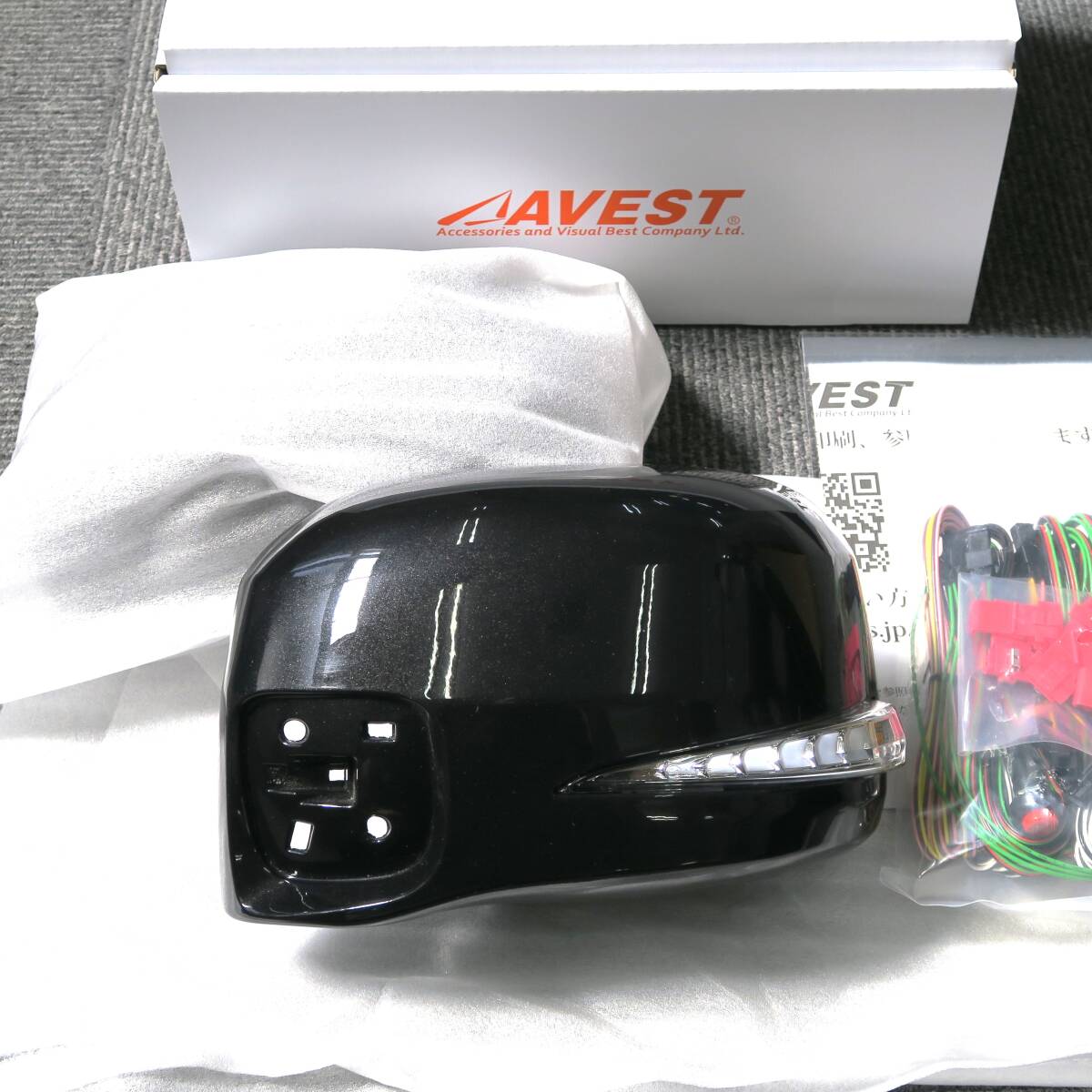 ラスト在庫 NBOX N-BOX CUSTOM JF3/JF4用 LEDドアミラー 流れるウィンカー付カバー ターンランプ NH731P 青ポジ 未使用 AVEST アベスト 拍卖