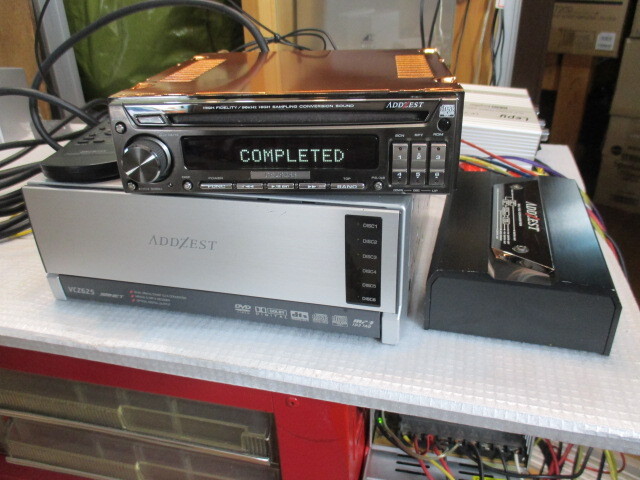 ハイエンド機! アゼスト 高音質 アンプレスCD DRZ9255 & 6連奏DVDチェンジャー VCZ625 リモコン、デジタルオプティカルケーブル付!!拍卖