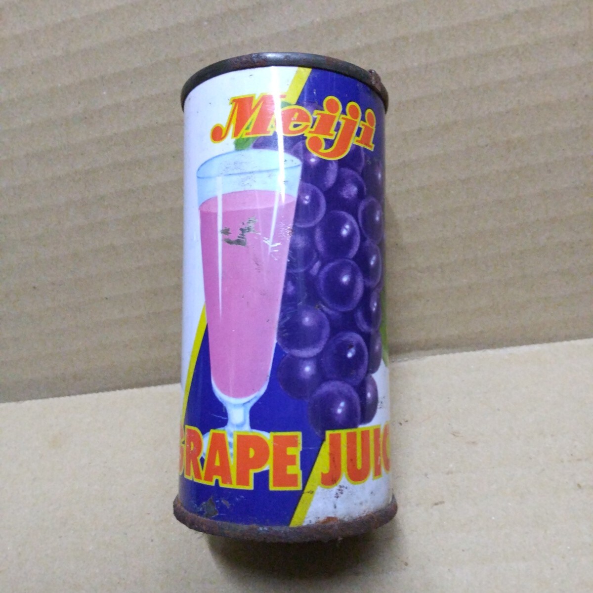 昭和レトロ 明治 グレープジュース 当時物 中身入り。拍卖