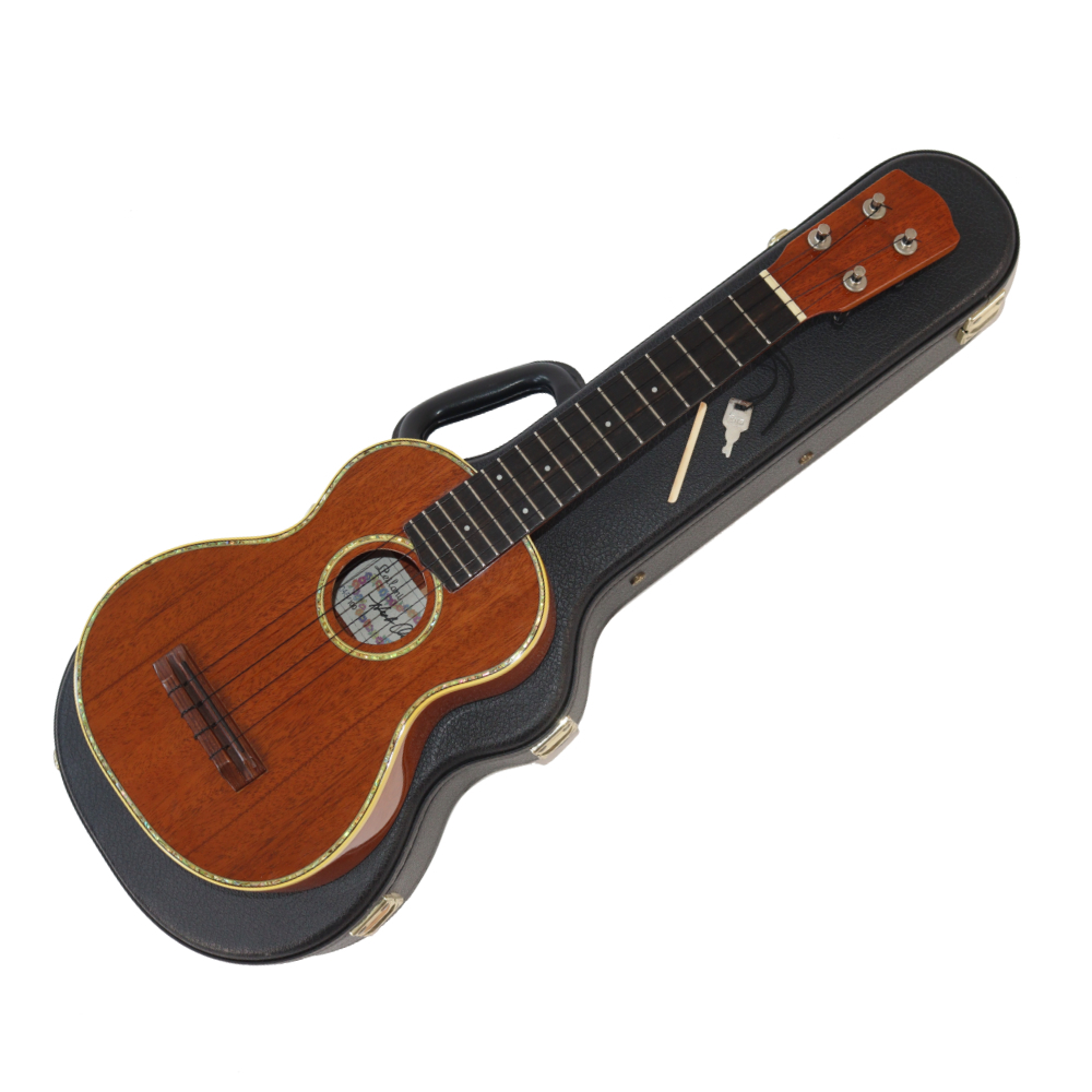 【中古】 ウクレレ Leilani Concert Herb Ohta Signature レイラニ コンサートウクレレ Ohta-sanモデル ハーブ・オータ #45 of 100拍卖