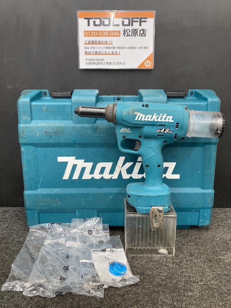 013♪おすすめ品・即決価格♪マキタ makita 充電式リベッタ 本体+ケース RV150D 18V Φ2.4~4.8mm拍卖