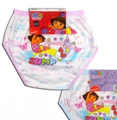 新品.★140~150★.DORA ドーラ 女児パンツ★ピンク系 白地.拍卖