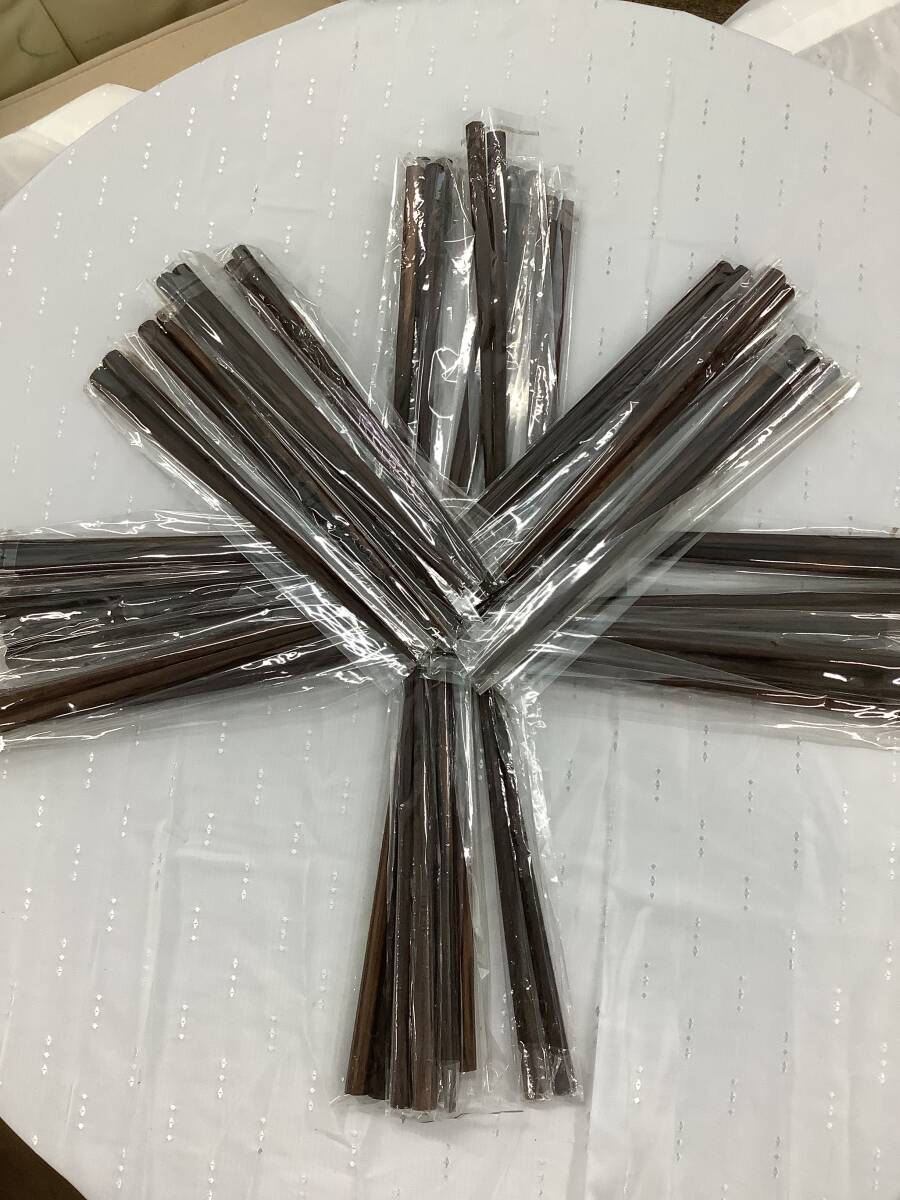 縞黒檀の6角形箸材です☆25セット+5セット(おまけ)=30セツト☆拍卖