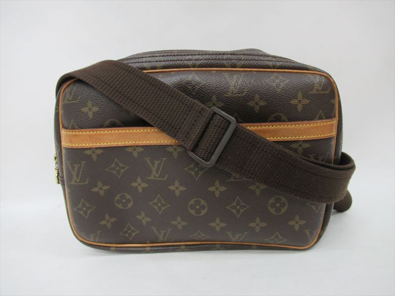 ★中古品【ヴィトン】ショルダー バッグ 斜め掛け モノグラム リポーター M45254 ブランド拍卖
