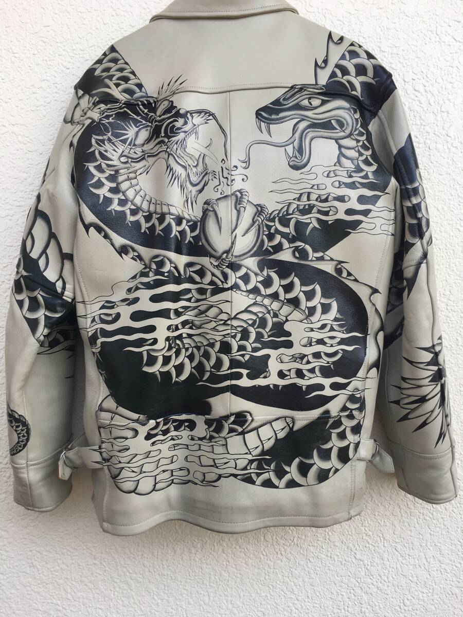 AVIREX アヴィレックス アビレックスドラゴンスネーク レザージャケット XS拍卖