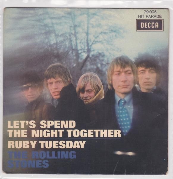 ■中古品■The Rolling Stones ザ・ローリング・ストーンズ/let's spend the night together + ruby Tuesday(USED 7 INCH SINGLE) #1拍卖
