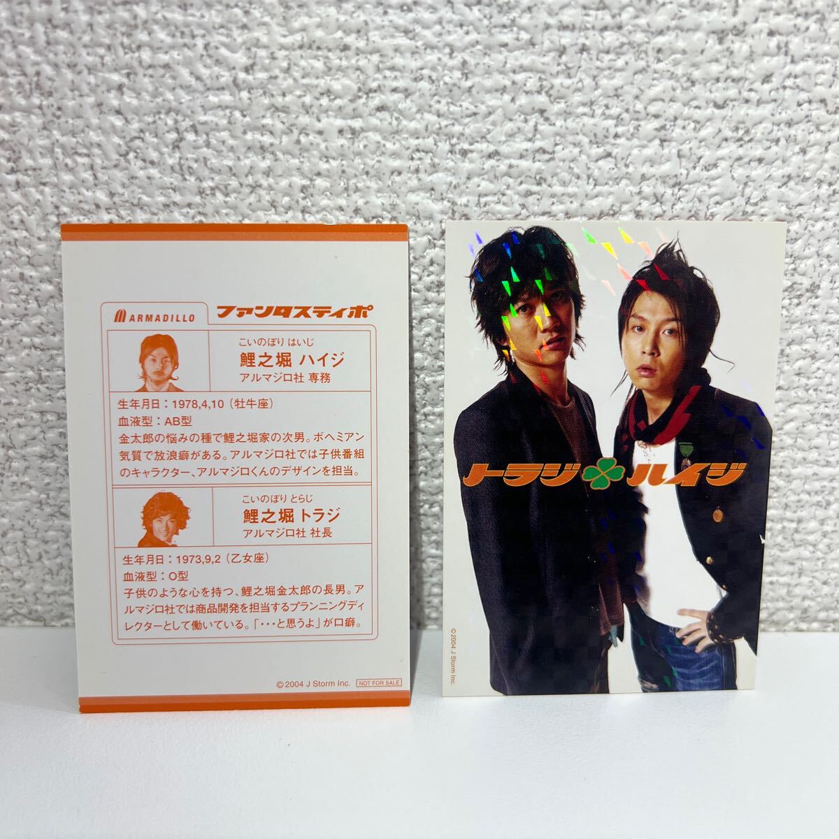 【非売品】カード/2枚セット/トラジ・ハイジ/ファンタスティポ/KinKi Kids/堂本剛/TOKIO/国分太一/映画拍卖