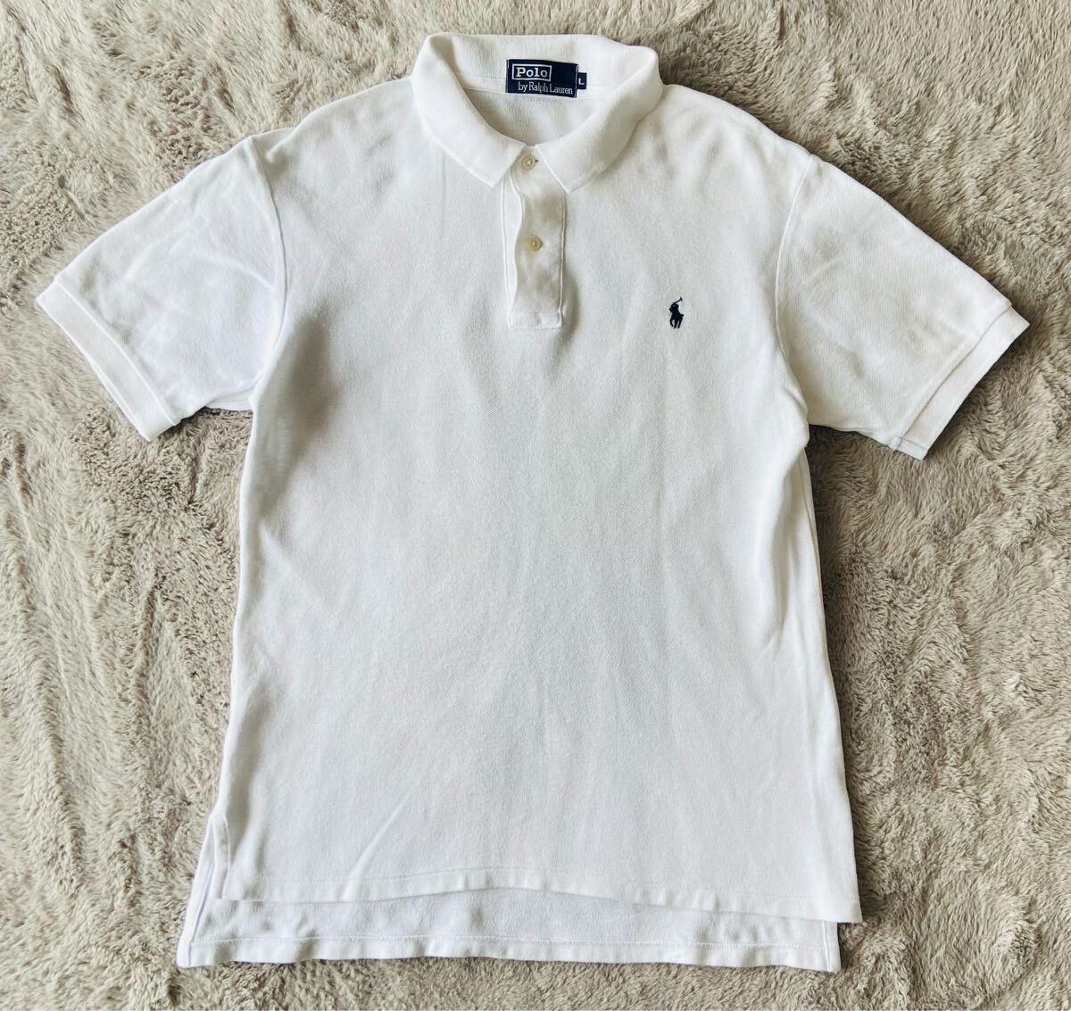 【90s'入手困難希少】ヴィンテージフリーク待望ポニー刺繍!鹿の子 半袖ポロシャツ!ホワイト【L表記】衝撃プライス!O22拍卖