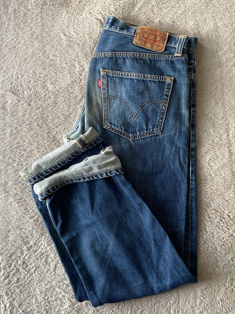 【501/リーバイス】高級ボタンフライデニムパンツ!ストレートジーンズ★【34/32】衝撃プライス!ヴィンテージフリーク待望★P62拍卖