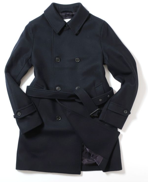 マッキントッシュ Mackintosh ウールショートレンチコート/GM005F/国内正規品/英国製 ネイビー 36(5497)aicfj拍卖