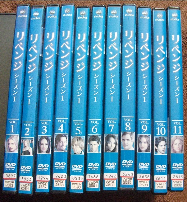 リベンジシーズン1~3【全33巻セット】  レンタル版DVD  ケースなし  送料無料拍卖