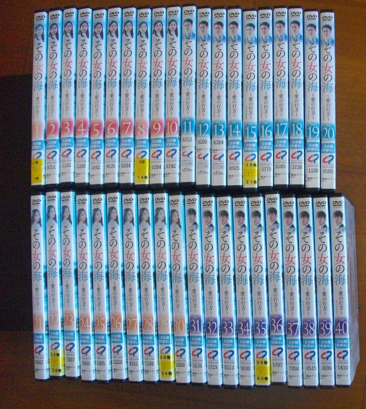 その女の海~愛の行方~【全40巻セット】  レンタル版DVD  ケースなし  送料無料拍卖
