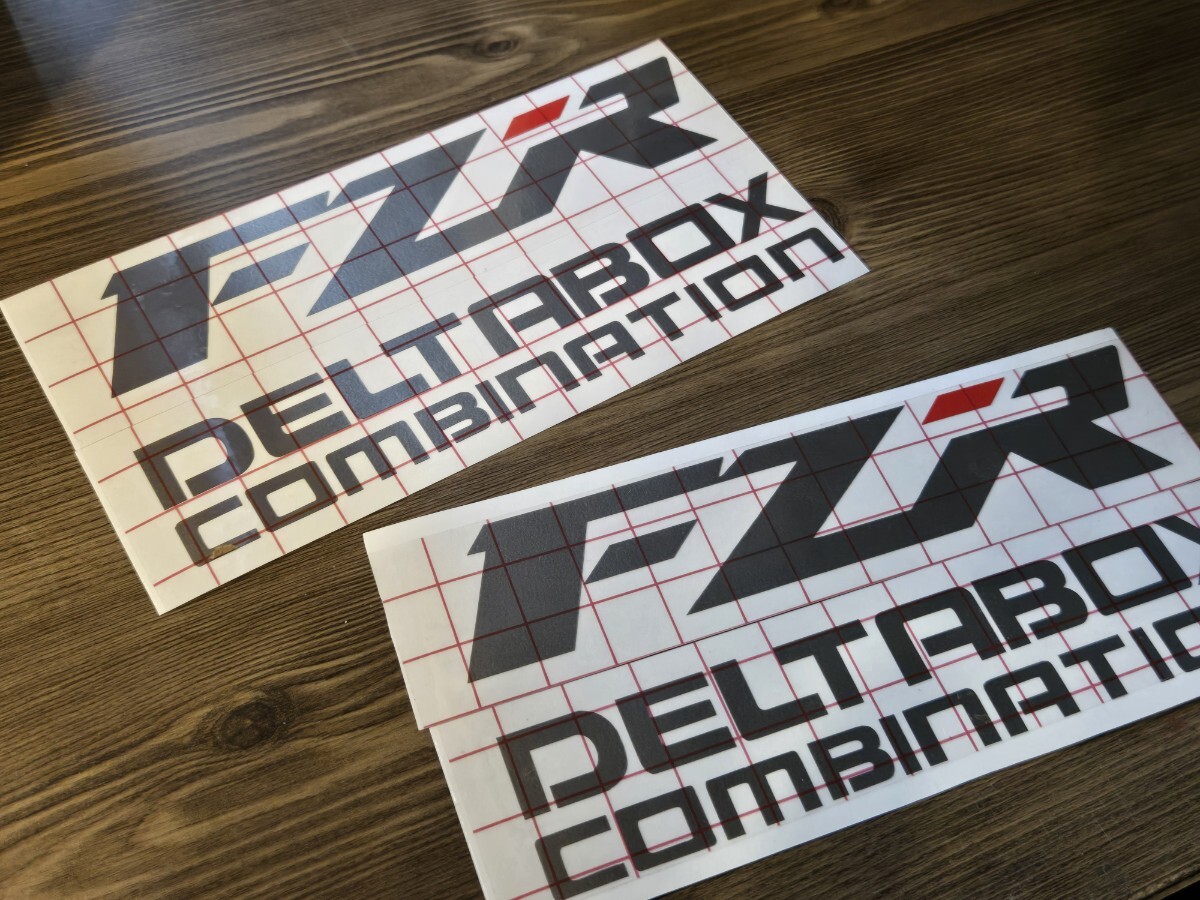 【送料無料!!】FZR250R 2kr 3ln サイドカウルステッカー デカール DELTA BOX 左右セット YAMAHA fzr拍卖