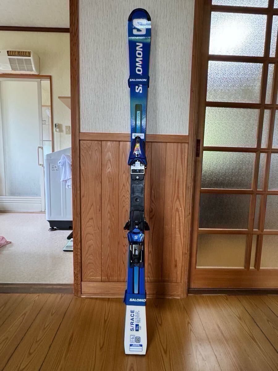サロモン SALOMON 2024-25 S/RACE FIS SL 157 + ICON RS 16 + ICONディスタンスプレート フロント リア拍卖