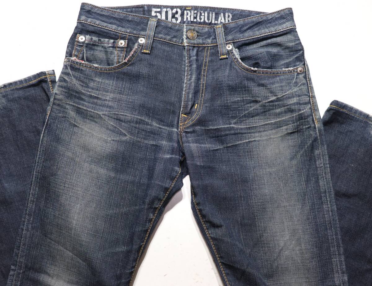 ♂ EDWIN BLUE TRIP 503▲ローライズ▲激ヒゲ▲W31拍卖