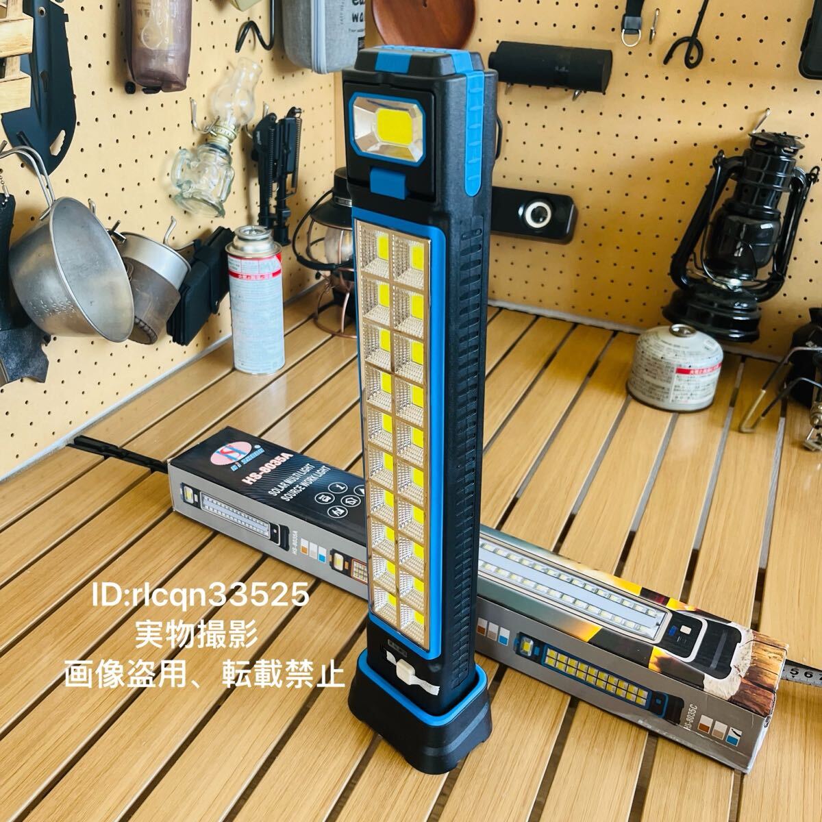 キャンプ 超高品質 LED作業灯 ランプ ライト吊り下げ 出力機能 大容量2400mAh アウトドア 釣り 4.5x7.5×4.5cm拍卖