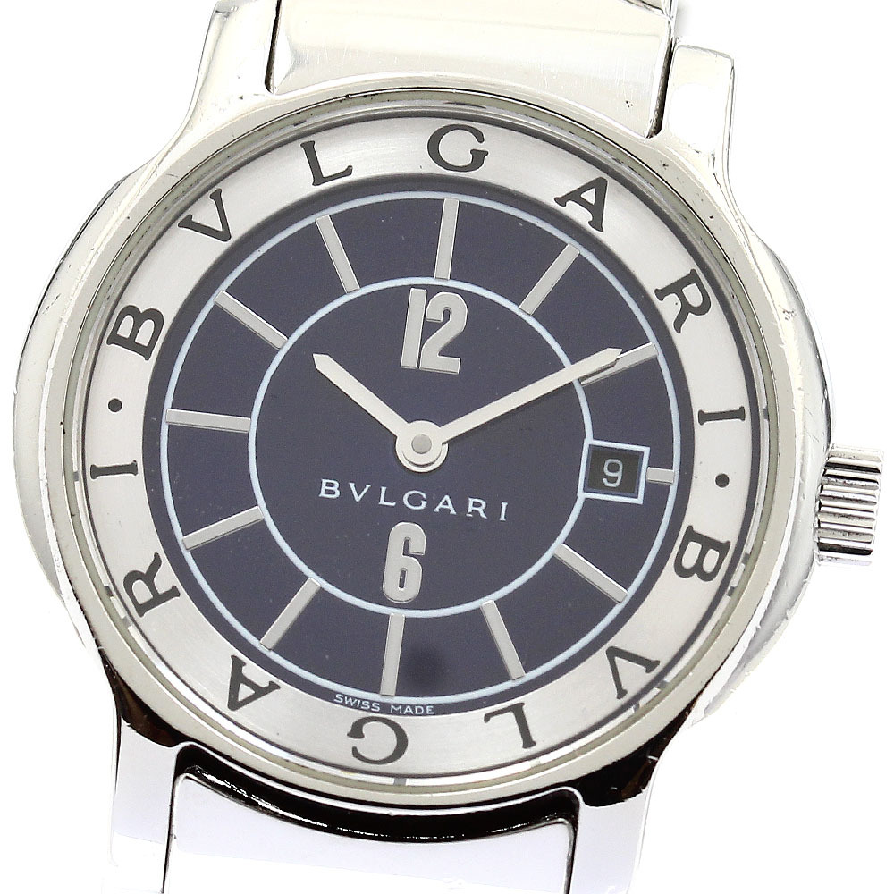 ブルガリ BVLGARI ST29S ソロテンポ デイト クォーツ レディース _888276【ev10】拍卖