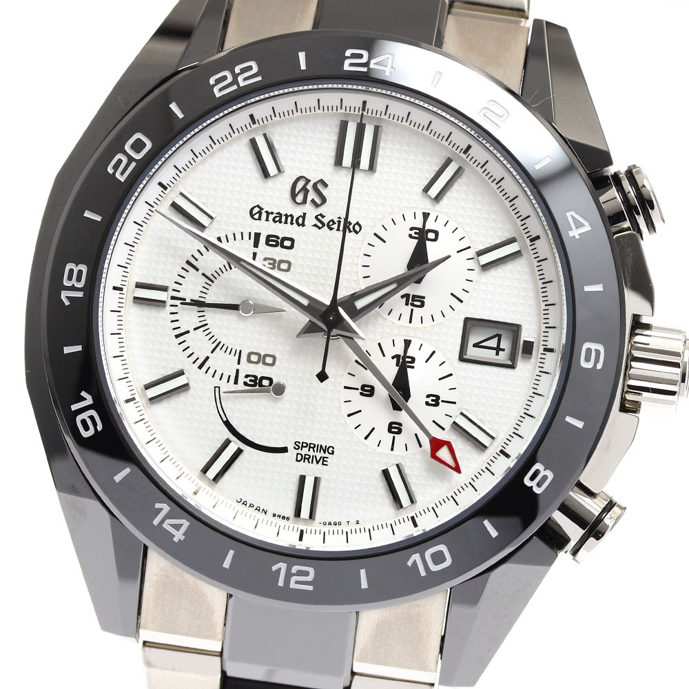 セイコー SEIKO SBGC221/9R86-0AG0 グランドセイコー スポーツコレクション GMT スプリングドライブ メンズ 美品 _902550拍卖