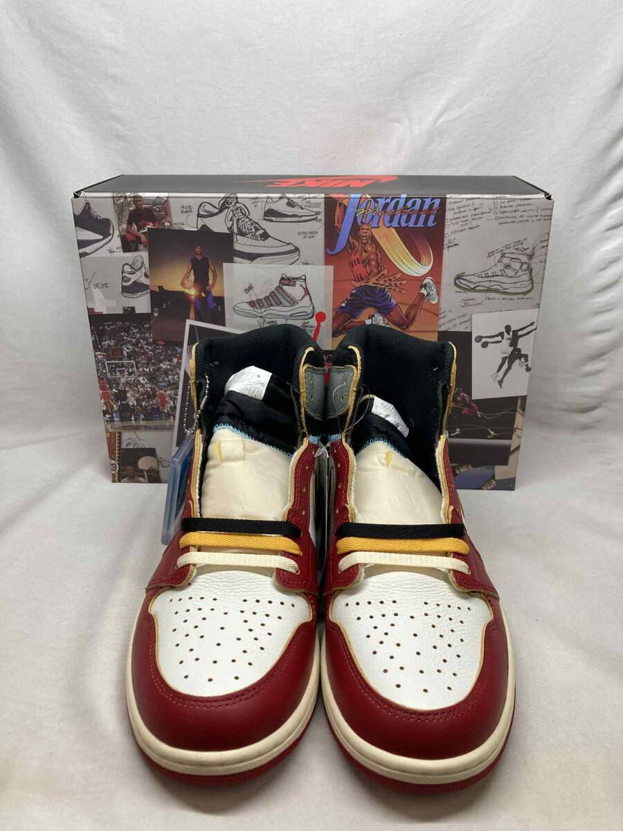 ■未使用 UNION Nike AJ1 Retro High OG Chicago Shadow ユニオン エアジョーダン レトロ シカゴ シャドウ HV8563-600 US9.5 ●250723拍卖