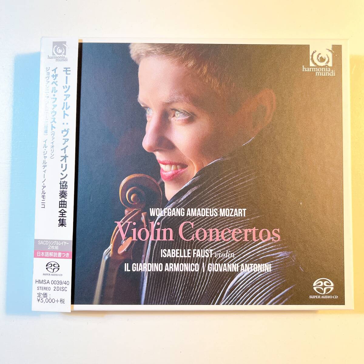 モーツァルト ヴァイオリン協奏曲全集 イザベル・ファウスト(ヴァイオリン) ジョヴァンニ・アントニーニ(指揮) SACD拍卖