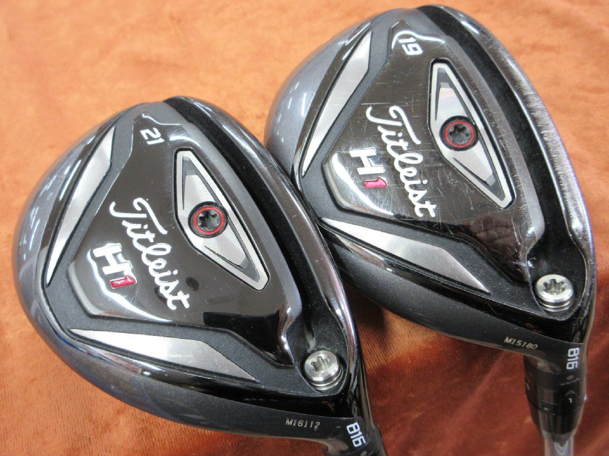 ■ タイトリスト 816H1 19度 21度 ダイナミックゴールド AMT S200 中古 ユーティリティ 2本セット 訳あり品 ■拍卖