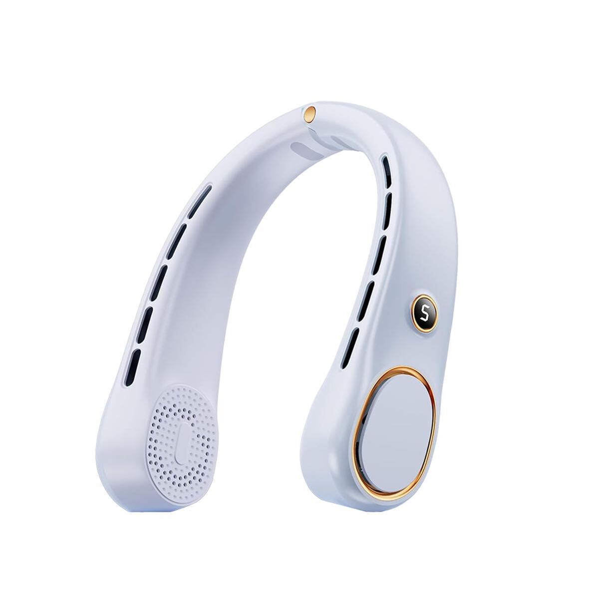 首掛け扇風機 ネックファン ネッククーラー 携帯扇風機 5段階風量調節 羽なし 大容量 360度立体冷風 強風 瞬間冷却 大風量 軽量拍卖